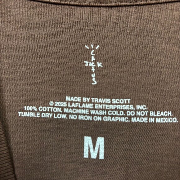 Travis Scott Cactus Jack Hip Hop Graphic T-Shirt Size Medium - Picture 4 of 4